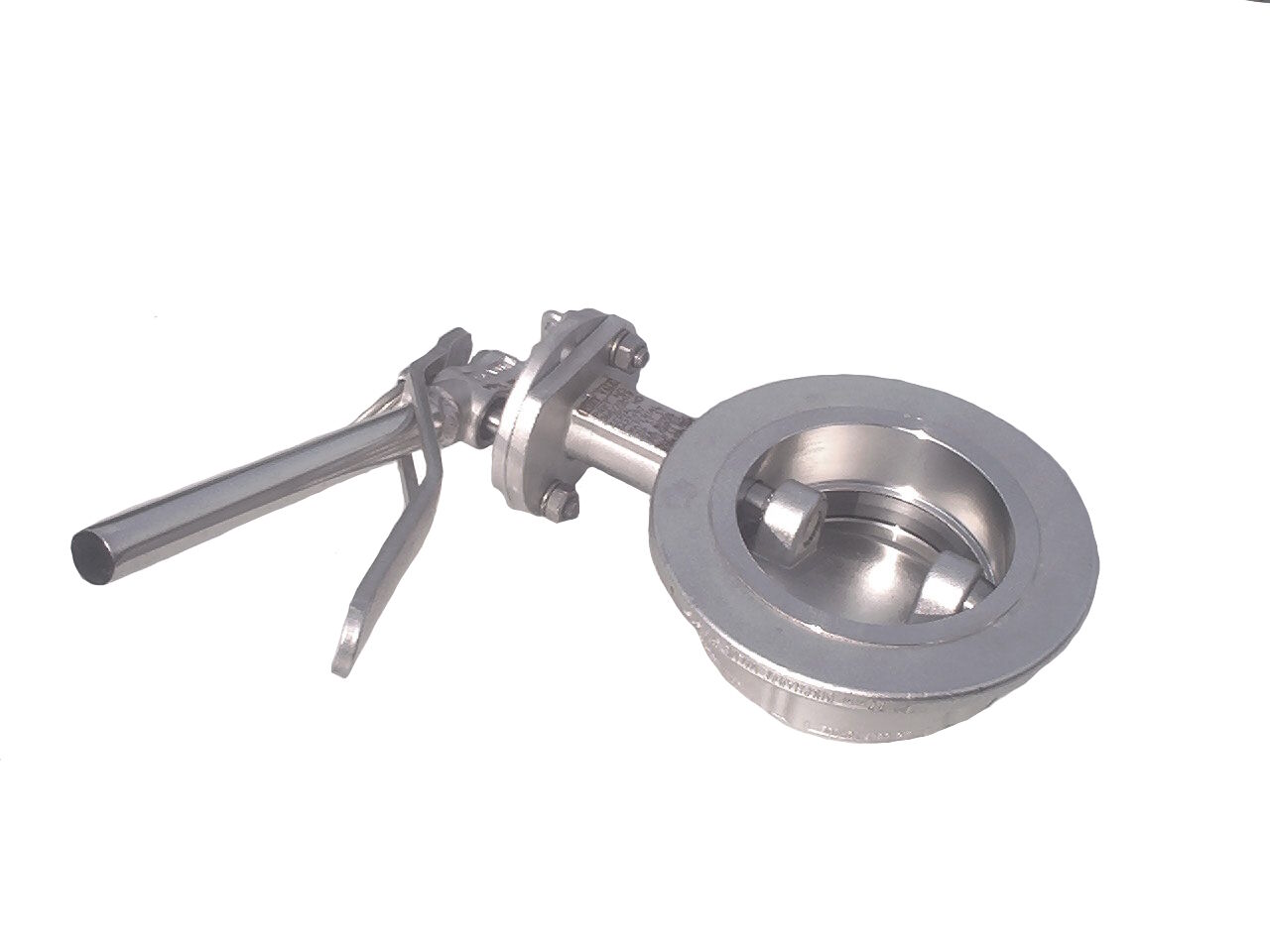 Fort Vale butterfly valve with hand lever stainless steel V4A