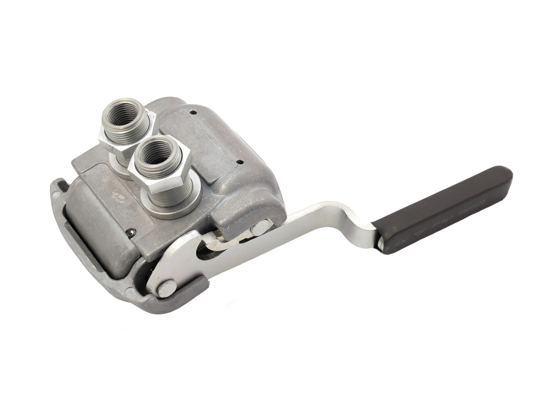Duomatik quick coupling for tractor unit with valve