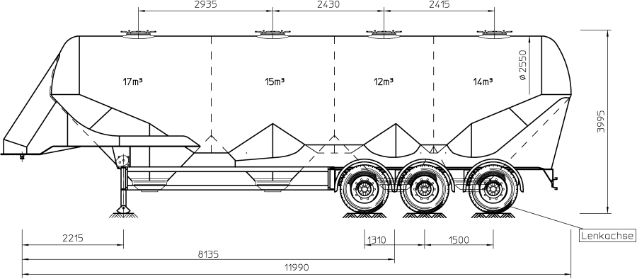 Feldbinder - silo trucks - Silo trailers